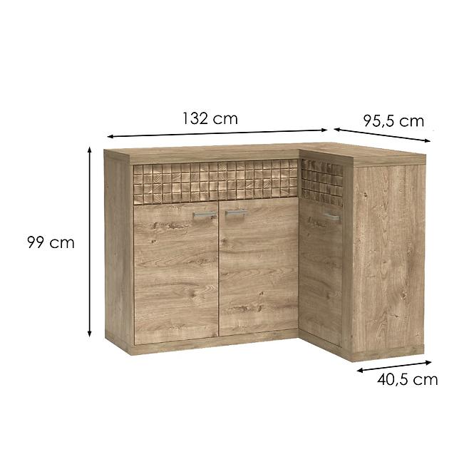 Kommode Natural 132cm Ribbeck