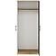 Schrank Fini 80cm Eiche Artisan/Weiß/Antracit,4