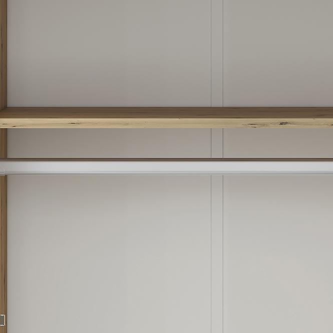 Schrank Fini 80cm Eiche Artisan/Weiß/Antracit