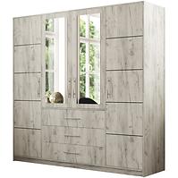 Schrank Bali 196cm Eiche Wellington/ Spiegel