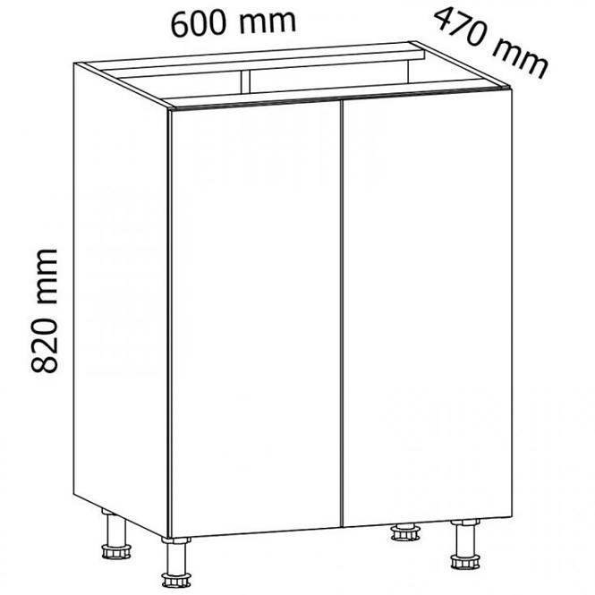 Küchenzeile Gardena D60 Grau