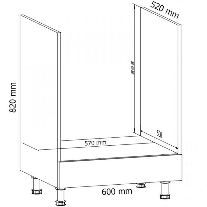 Küchenzeile Gardena D60zk Grau