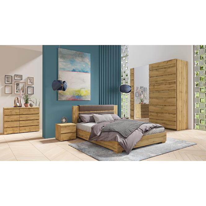 Bett Miro 160cm Eiche Wotan