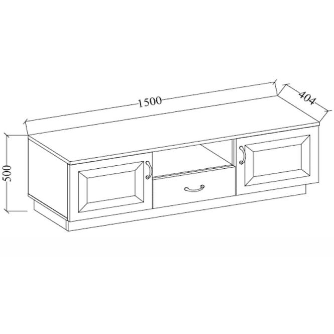 Tv Tisch Flawia 150cm Bílá/Artisan