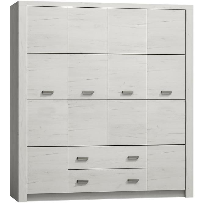 Schrank Indianapolis 178cm Craft Weiß