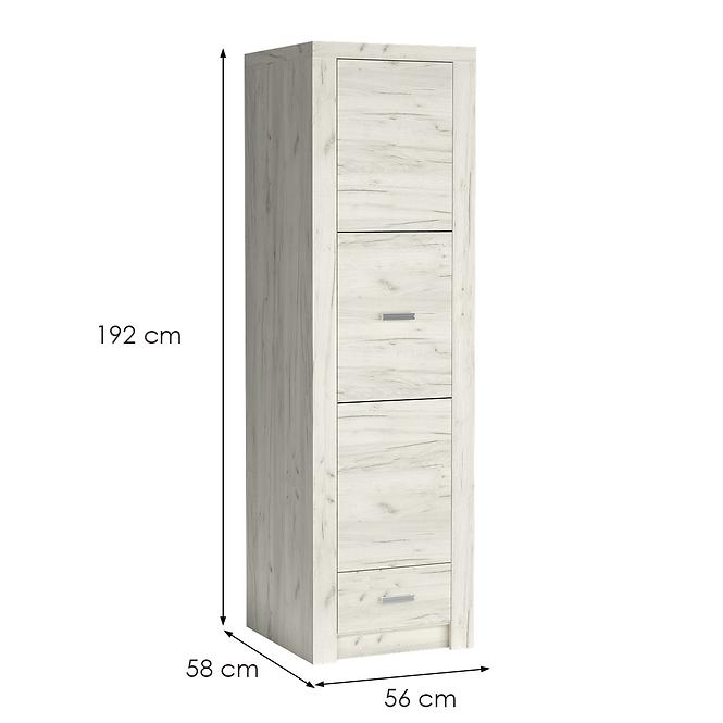 Schrank Indianapolis 56cm Craft Weiß