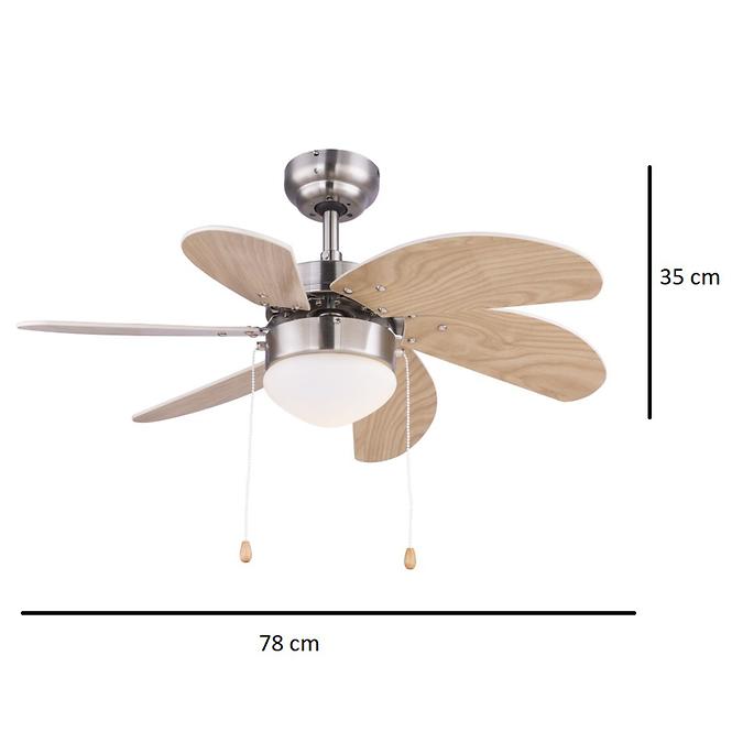 Deckenventilator 03301 1*E14 PL1