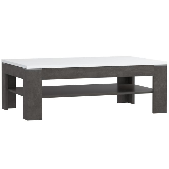 Couchtisch Lenox 120cm Weiß/Beton