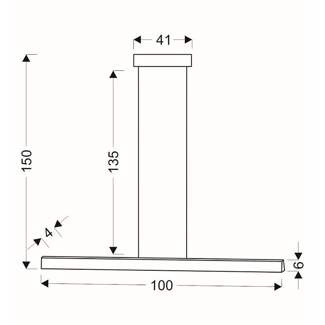 Leuchte A0010-310 Coconut 100x8 28W LED 4000K