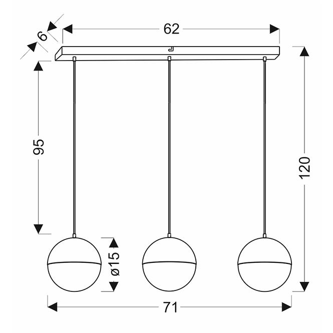 Leuchte A0031-330 Furni 70x15 3x5W LED 4000K