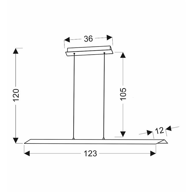 Leuchte A0034-310 Kalamos 123x12 30W LED 4000K