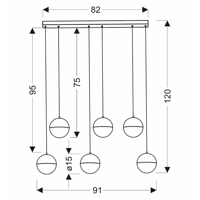 Leuchte A0031-360 Furni 6x5W LED 4000K