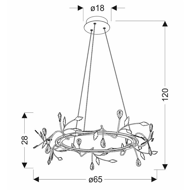 Leuchte A0028-320 Giaros 65 36W LED 4000K