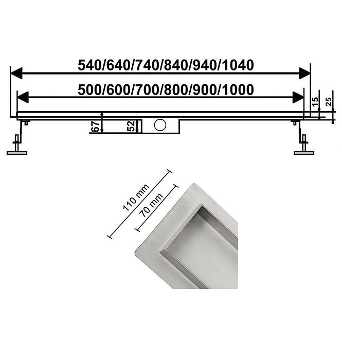 Lineare Entwässerung welle 700mm