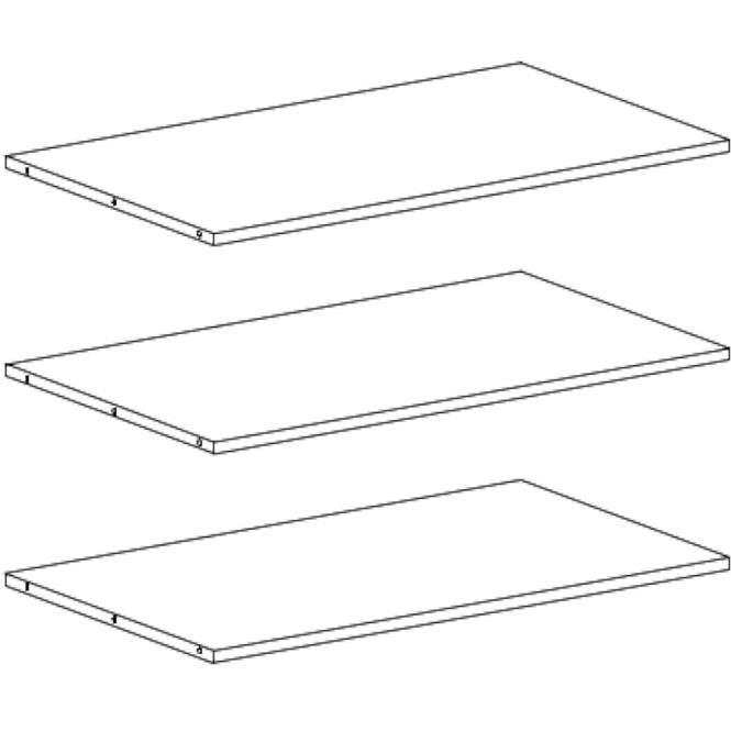 Regal 160cm Eiche Sonoma