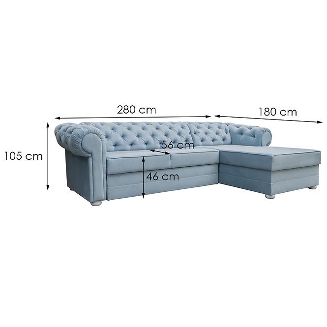 Ecksofa Valentino R Kronos 50