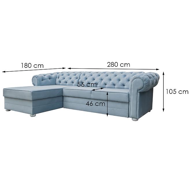 Ecksofa Valentino L Kronos 50