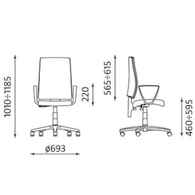 Drehstuhl Talar New Gtp Cu-38 Grau