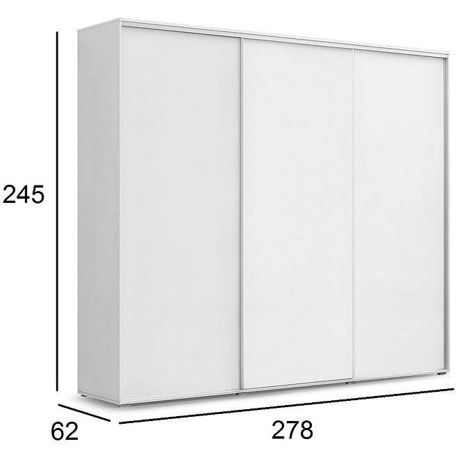 Schrank Kalina 278cm Weiß