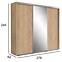 Schrank Aniela 278cm Spiegel Kraft/Golden,2