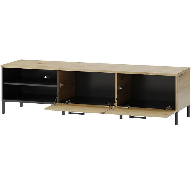 Tv Tisch Lucas 155cm Eiche Artisan/Schwarz