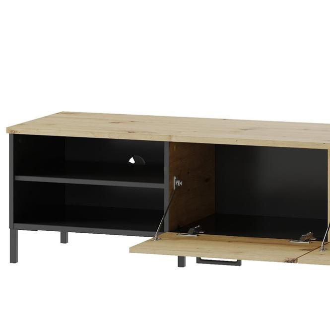 Tv Tisch Lucas 155cm Eiche Artisan/Schwarz