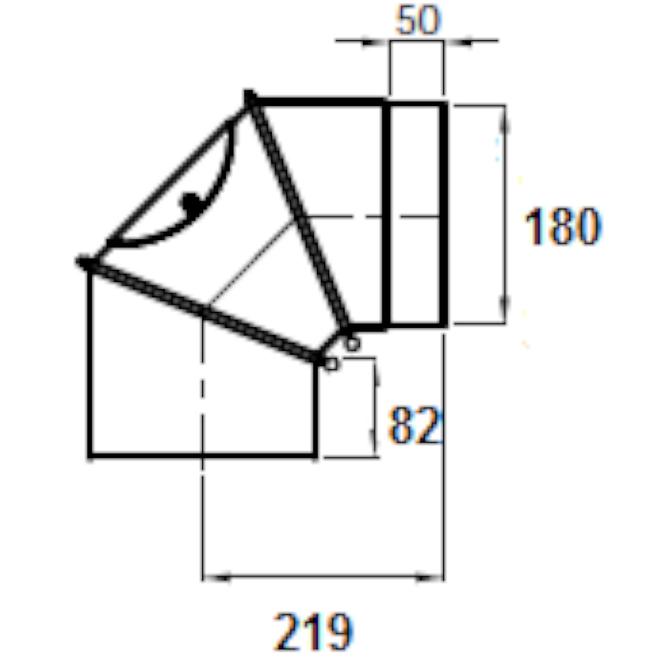 Einstellbares Knie 180/90