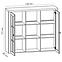 Vitrine Prowansja 130cm Grey, W2D,2