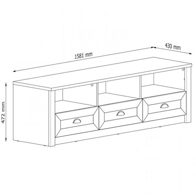 Tv Tisch Prowansja 160cm Green