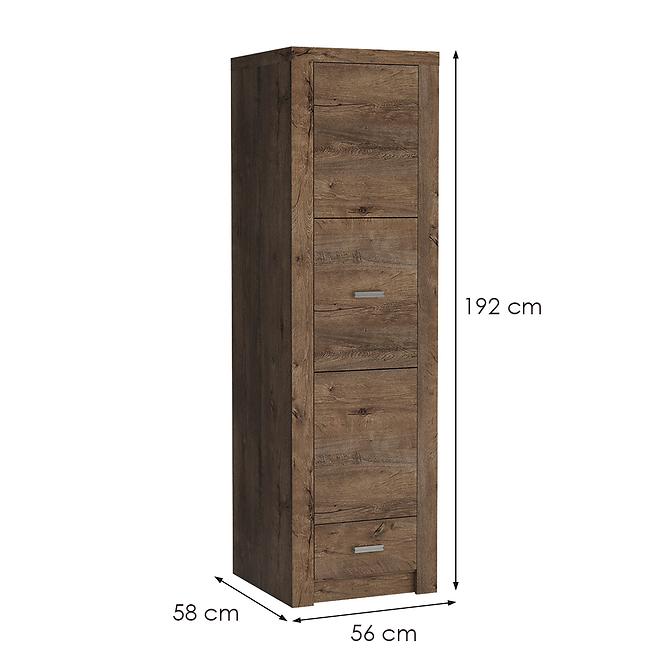 Schrank Indianapolis 56cm Asche