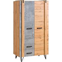 Schrank Lofter 90cm Eiche Wot/Beton Mill