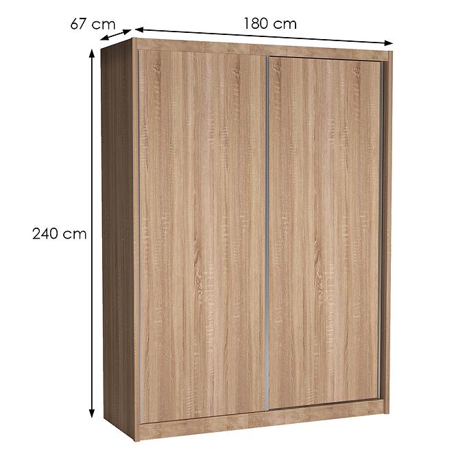 Schrank Maciej 180cm Eiche Sonoma