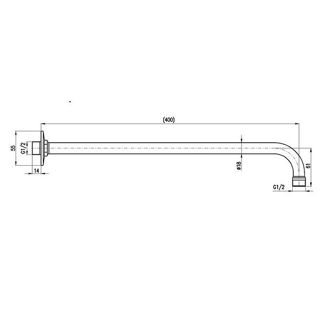 Metallhalter für die deckenwand MD0150BC