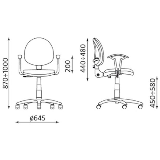 Drehstuhl Fado White M-47