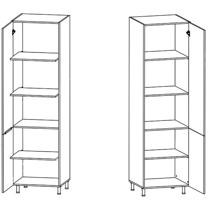 Küchenzeile Linea D40sp Grau