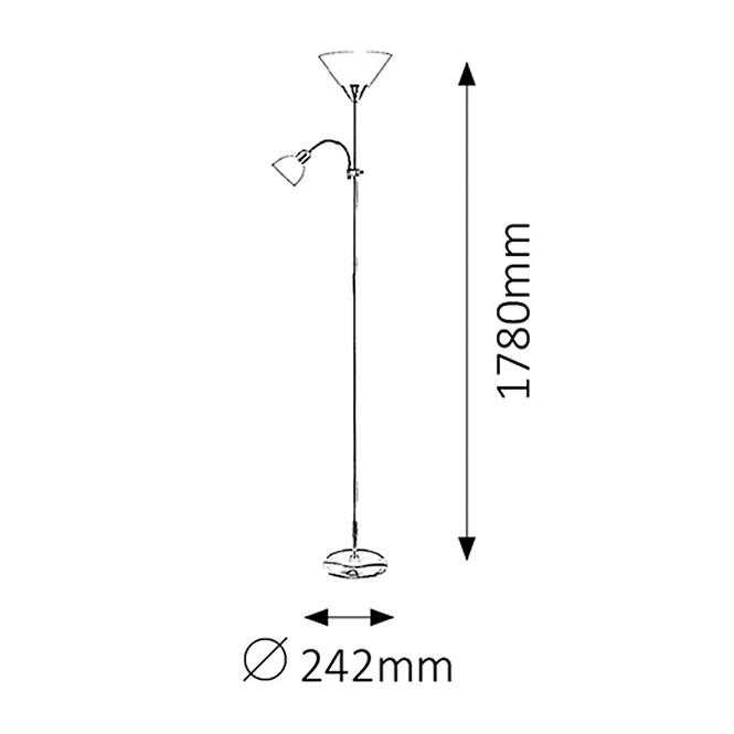 Stehlampe Action 4064 lp2 Chrom