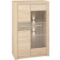 Vitrine Castel 85cm Eiche Sonoma/ Sonoma Trüffel