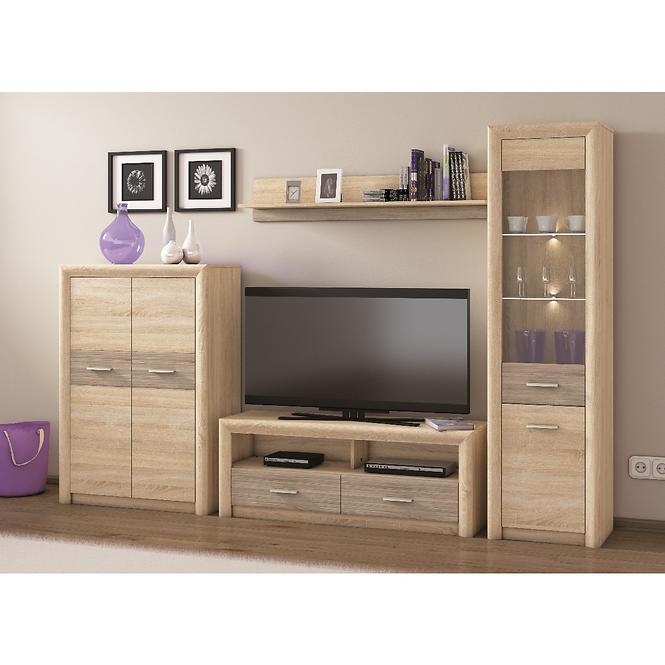 Kommode Castel 138cm Eiche Sonoma/ Sonoma Trüffel