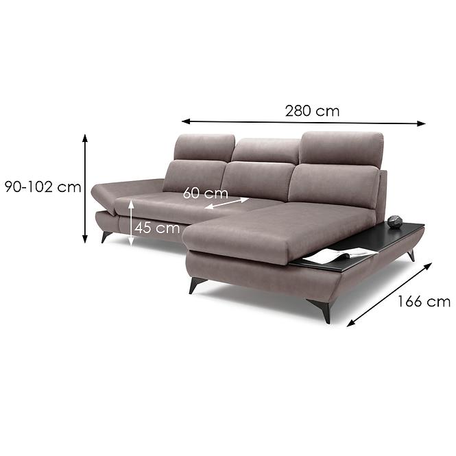 Ecksofa Titan R Fancy 90