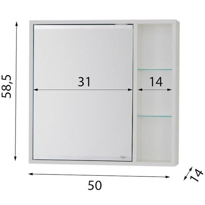 Schrank Maja 50 weiß