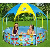 Stahlrahmenpool „Splash-in-Shade“, rund 56432 UV Careful™