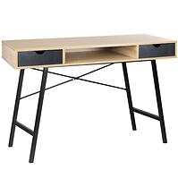 Schreibtisch Loft 120cm Eiche Sonoma/Schwarz