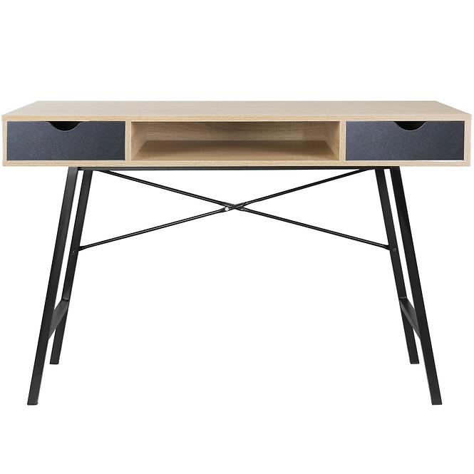 Schreibtisch Loft 120cm Eiche Sonoma/Schwarz