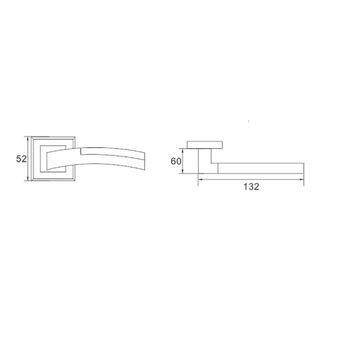 Türgriff FIORD E8 nickel/satin