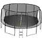 Trampolin mit leiter 457cm schwarz