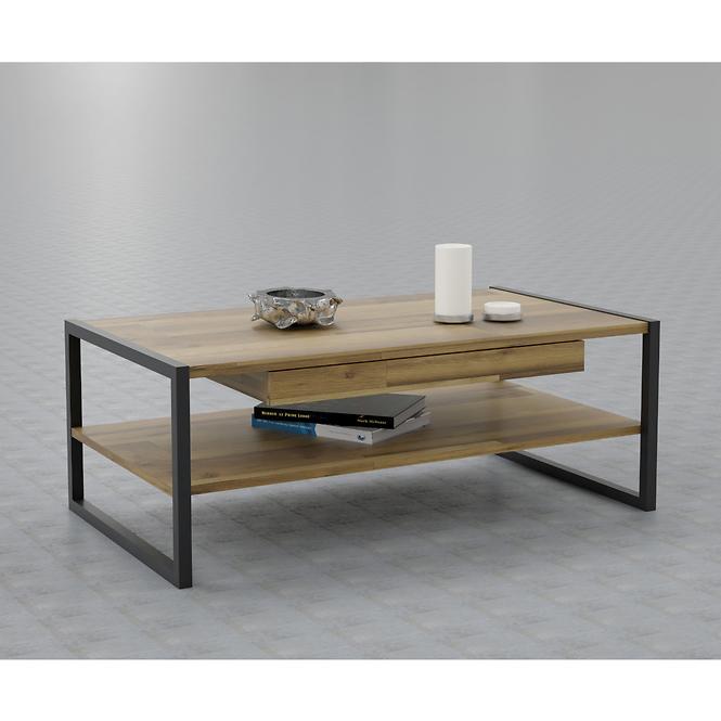 Couchtisch Hud 110cm Beton/Daubeiche