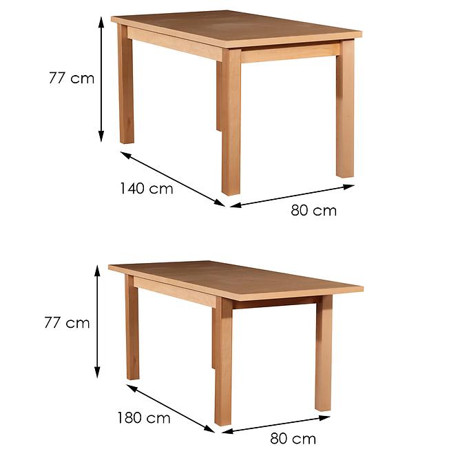 Essentisch ST28 140X80+40 Buche