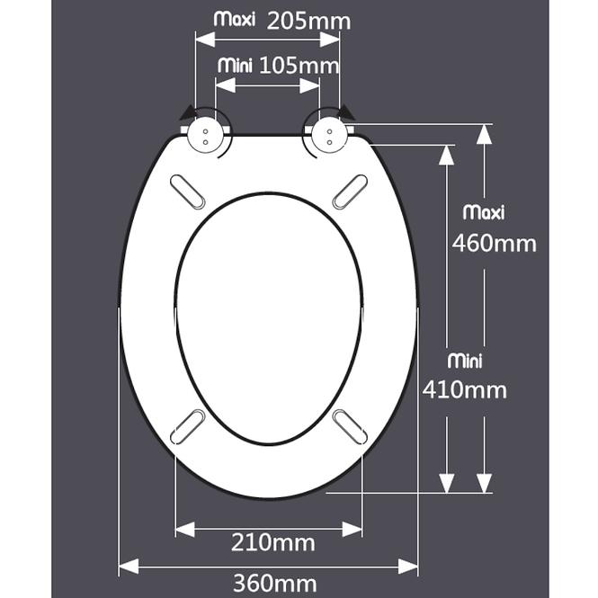 WC-sitz mit Steinmuster