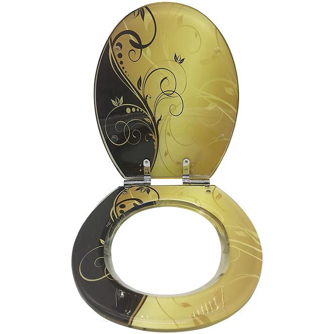 WC-sitz Gold&Black