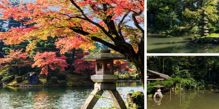 Kenrokuen-Garten in Kanazawa, Japan